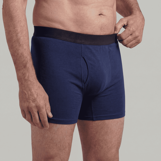 Men's Protective Underwear Navy Boxer Briefs