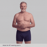 Men's Protective Underwear Navy Boxer Briefs