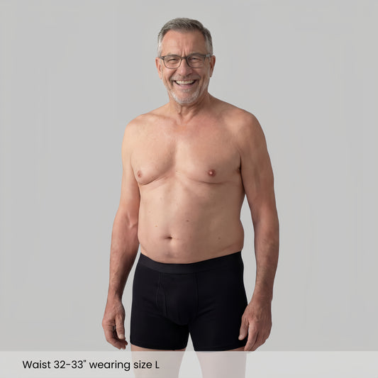 Men's Protective Underwear Black Boxer Briefs