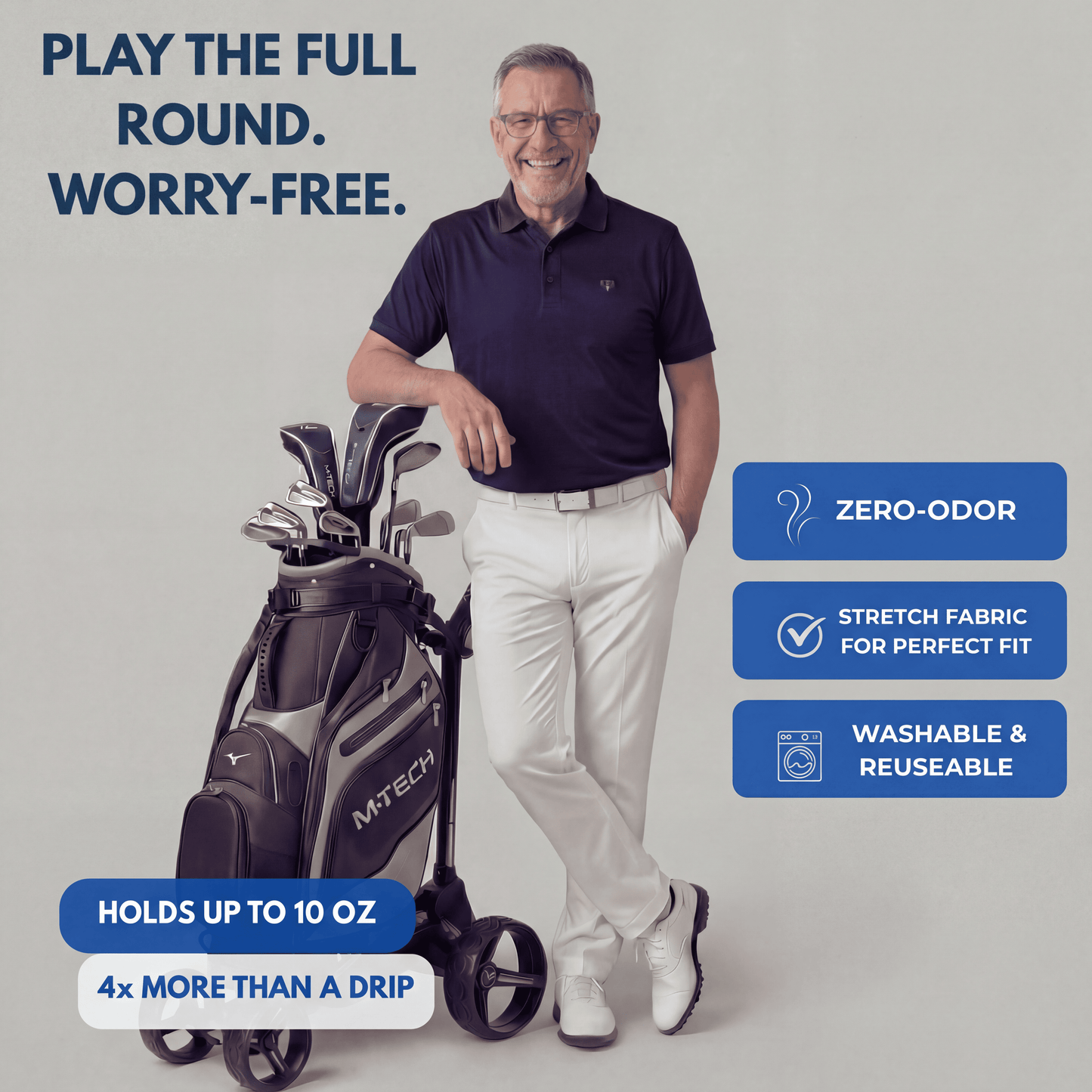 Men's Protective Underwear Navy Boxer Briefs