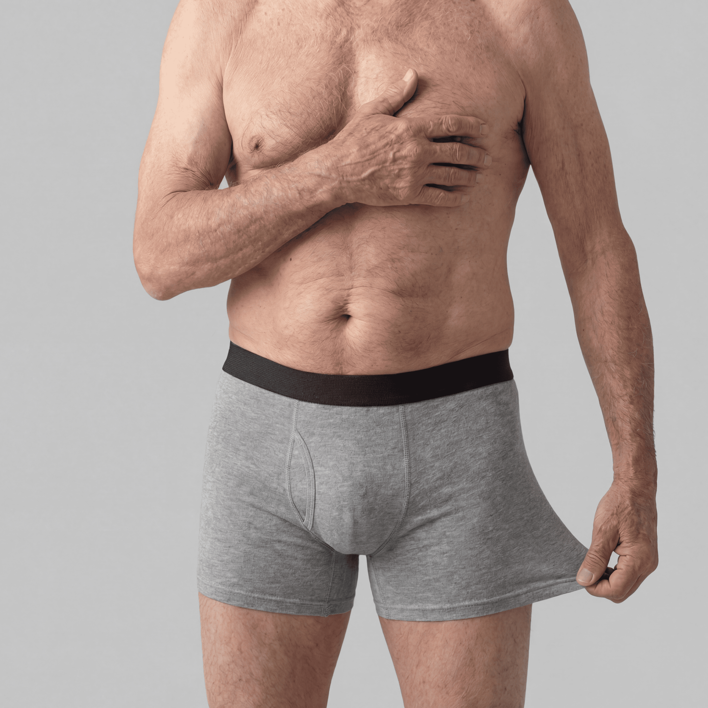 Men's Protective Underwear Gray Boxer Briefs